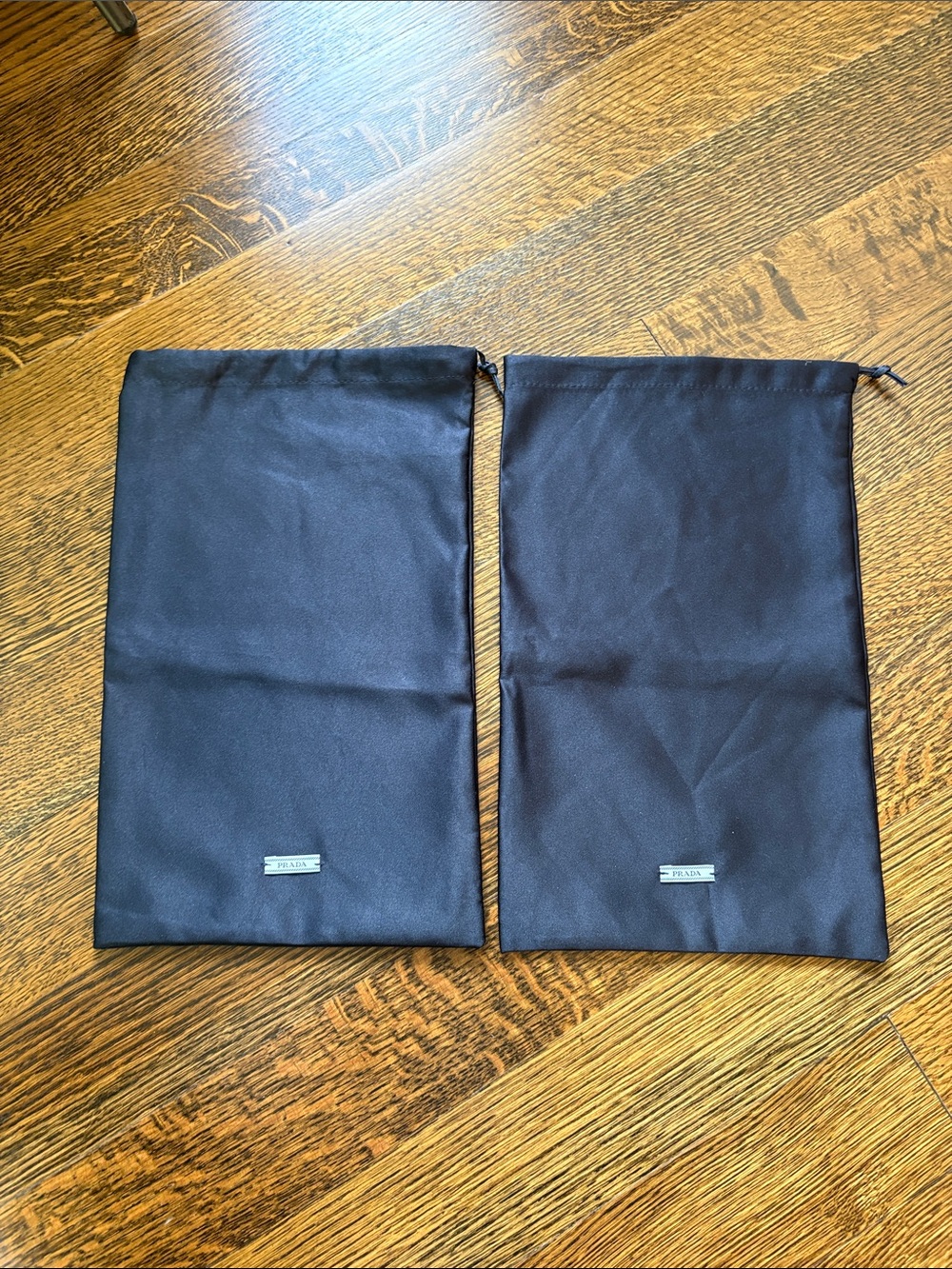 Prada Black Satin Drawstring Dust Bags (2)